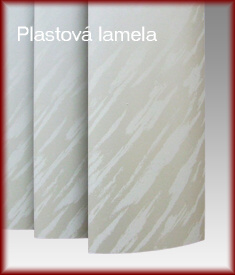 Vertikální žaluzie - plastová lamela